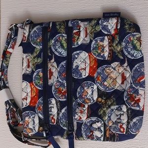 NEW ! VERA BRADLEY SNOW GLOBES CROSSBODY BAG